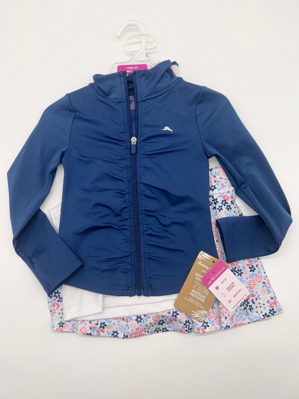 NWT Tommy Bahama Girls S(5/6) 4pc Athletic Outfit Set